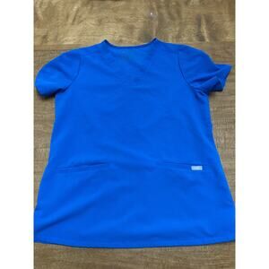 Figs Scrub Top Royal Blue M